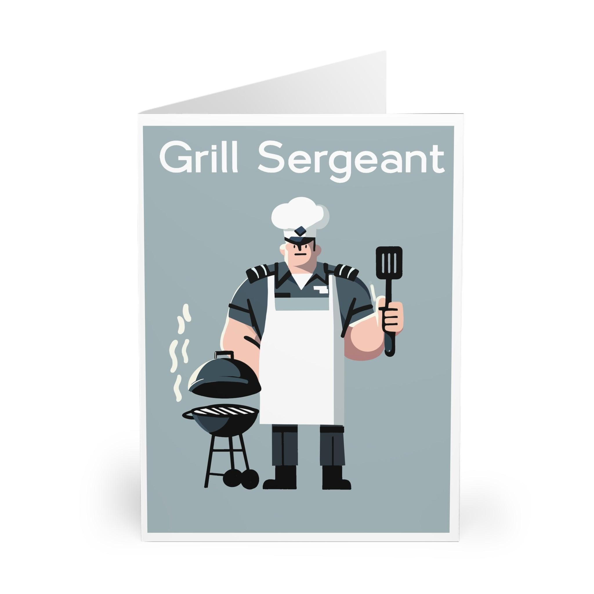 Grill Sergeant Card – Funny BBQ Dad Joke Greeting Card