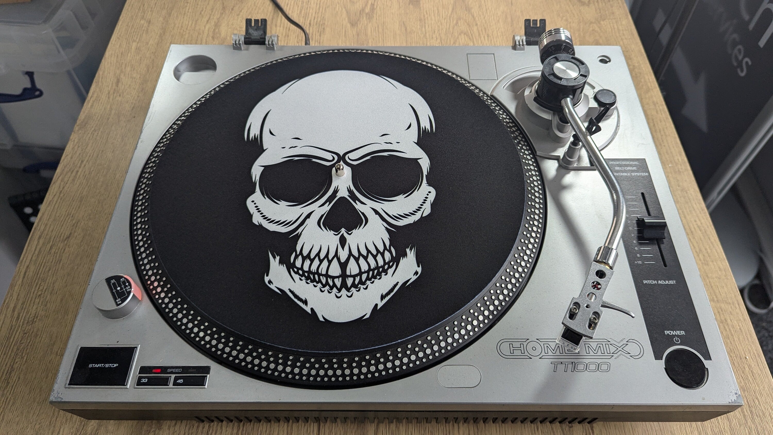 Skull Slipmat – 7"/12" Vinyl Turntable Mat