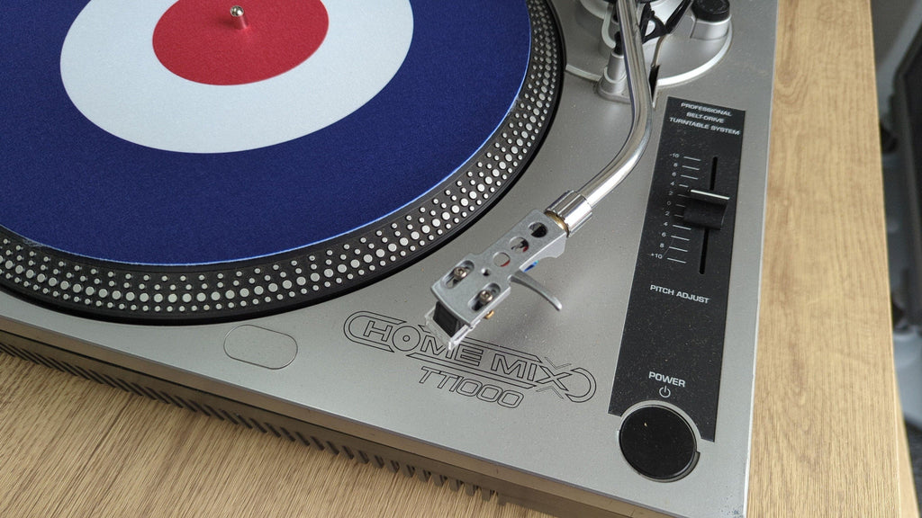 Mod RAF Roundel Slipmat – 7"/12" Vinyl Turntable Mat + FREE Matching Keyring