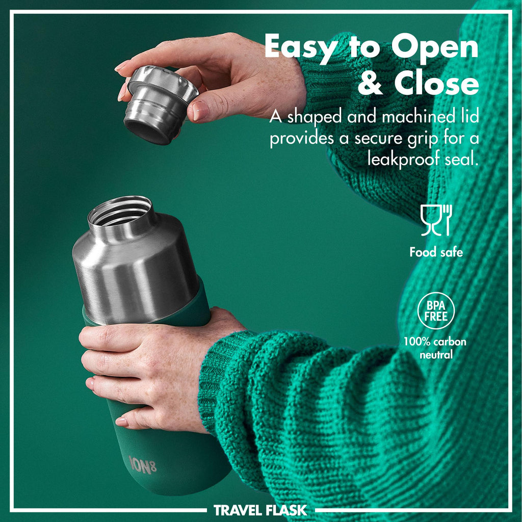 Luma Vacuum Insulated, Flask & Mug, Green, 700ml (24oz)