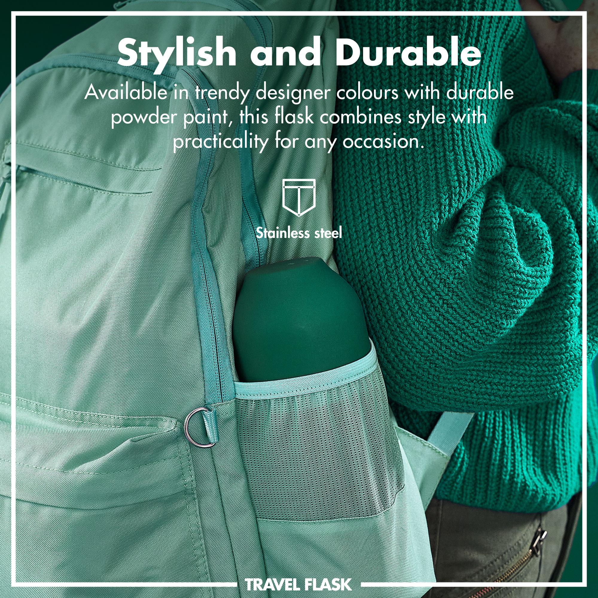 Luma Vacuum Insulated, Flask & Mug, Green, 700ml (24oz)