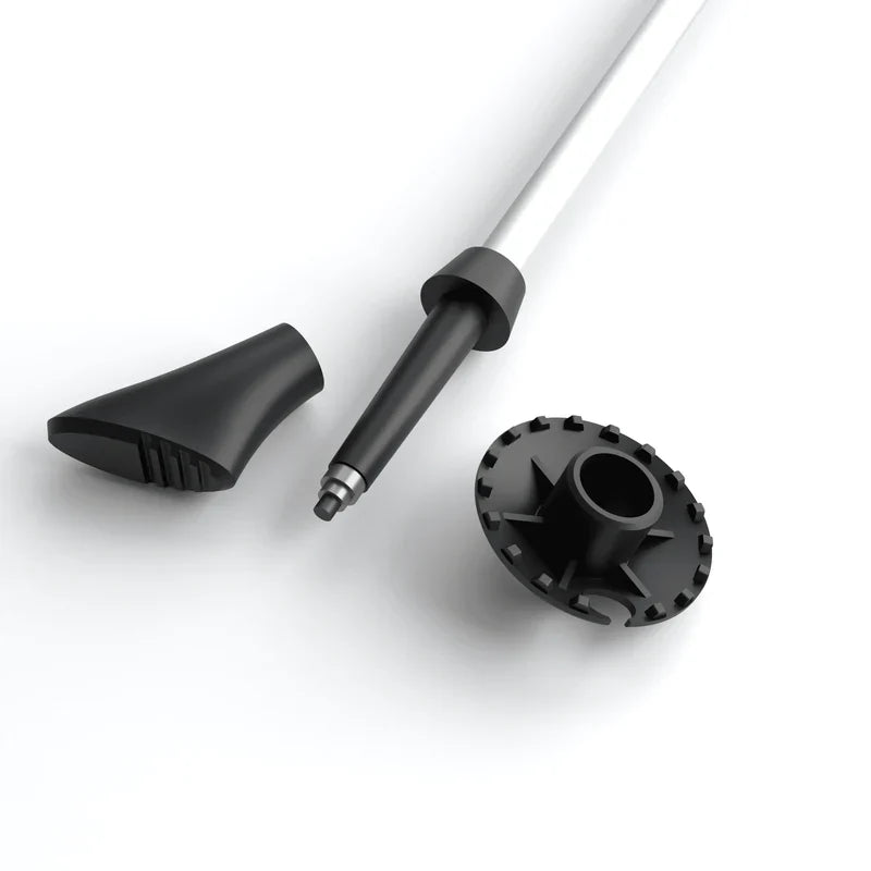Walking Pole ends with attachments on a white background