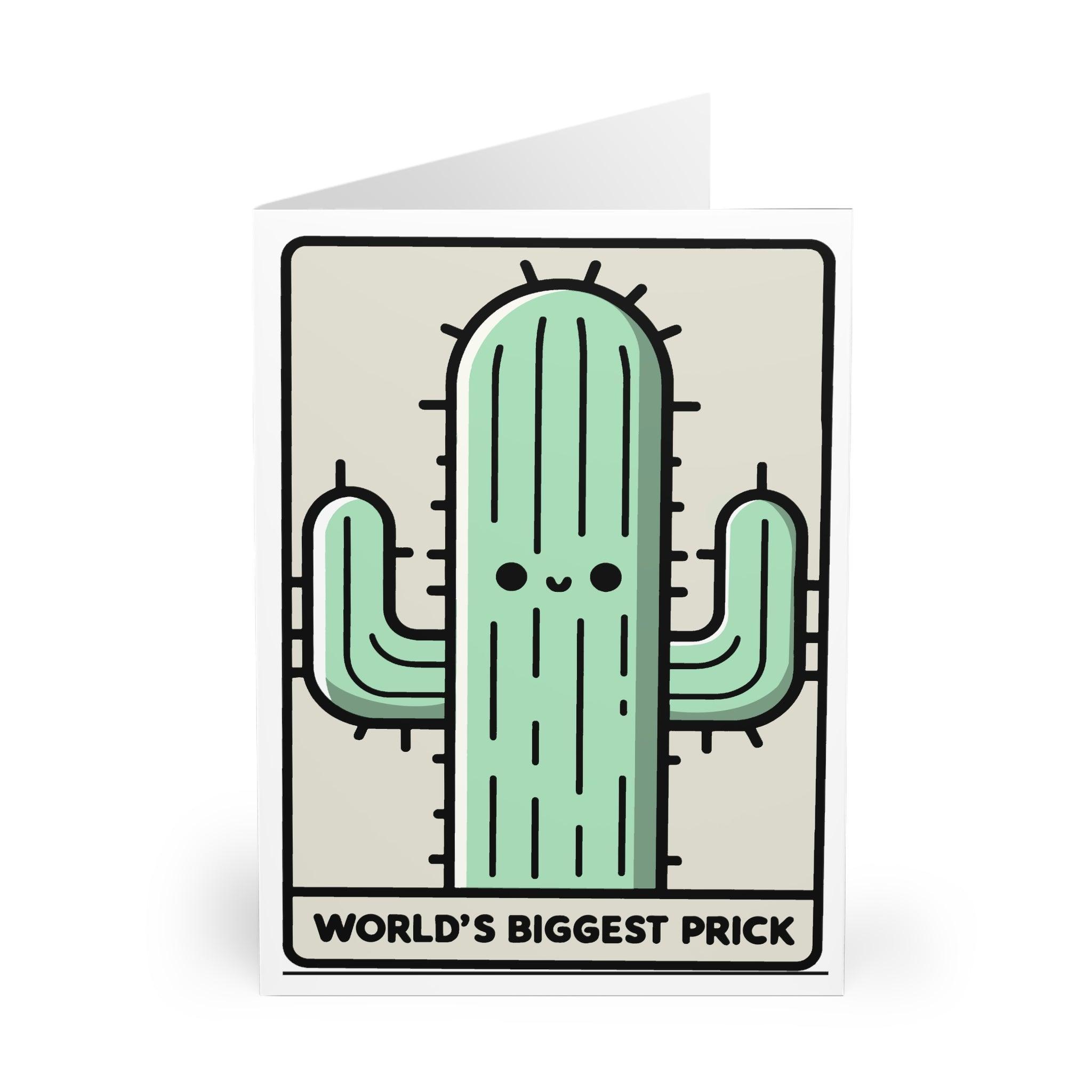 World’s Biggest Prick Card – Funny Cactus Greeting Card