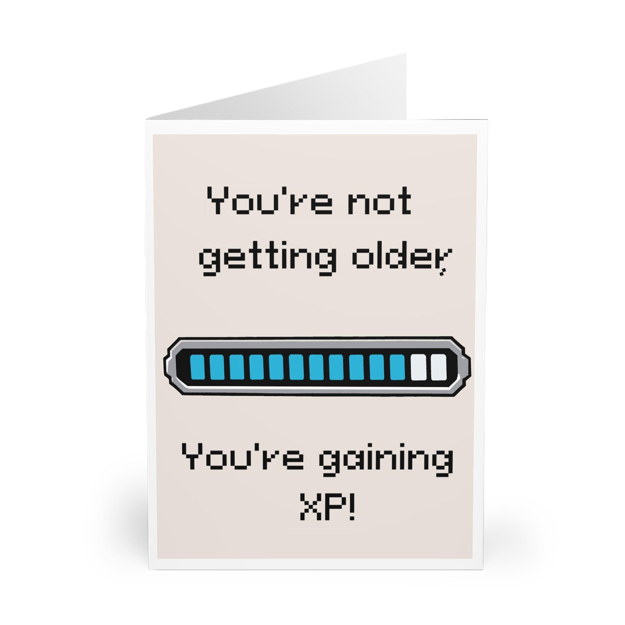 Funny Level-Up Birthday Card – Gamer XP Bar Design