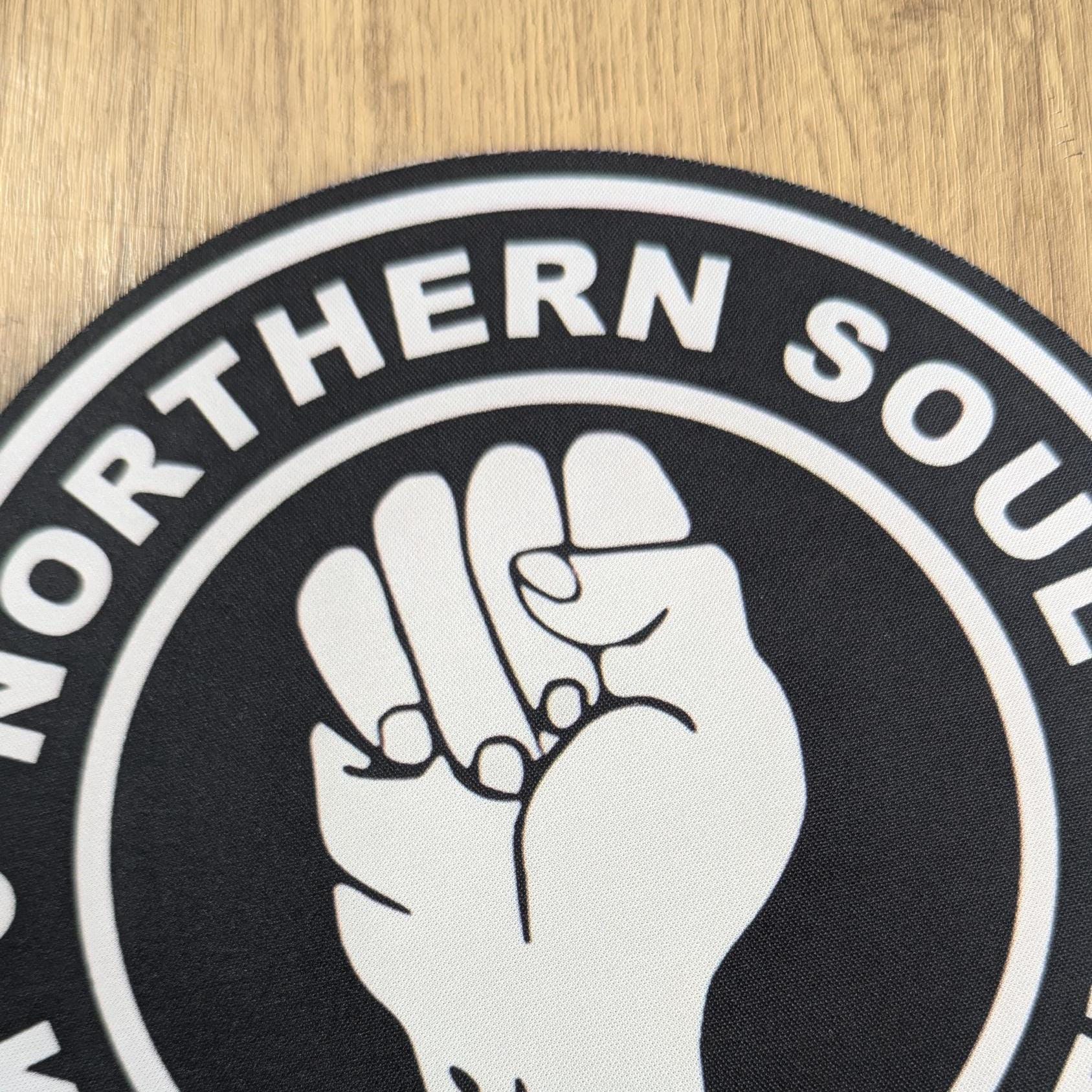 Northern Soul Inverted - Keep the Faith Circular Mouse Pad - Round Computer Mat - Desktop mousepad -  Computer Gift - Northern Soul Gift