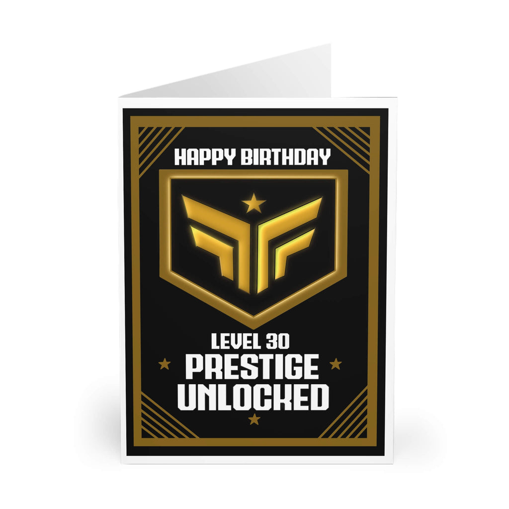 Prestige Unlocked – Gamer Birthday Card