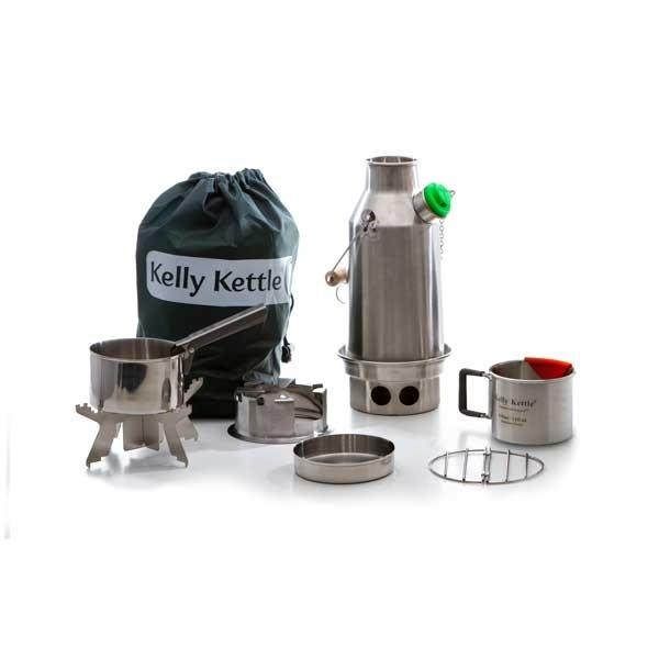 Kelly Kettle Trekker' Kit Fire Kettle and Stove (Stainless Steel)
