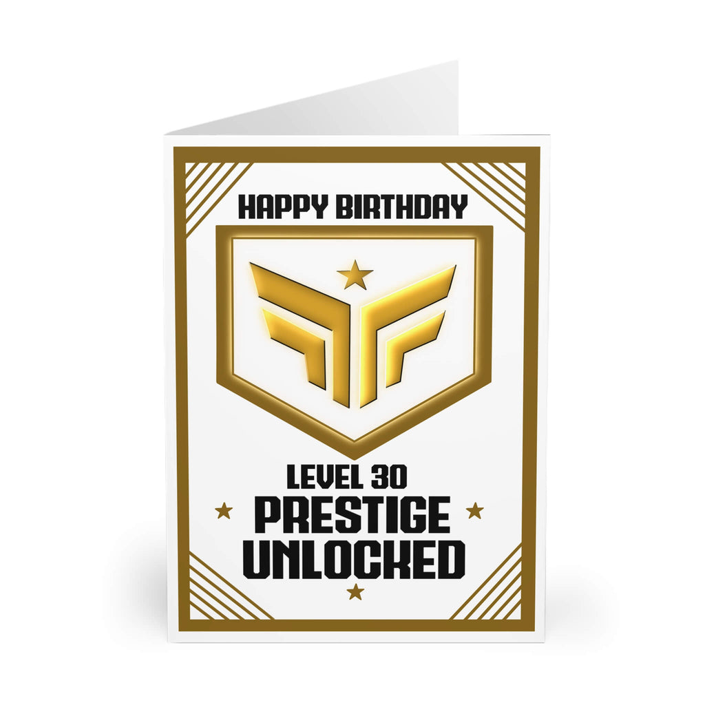 Prestige Unlocked – Gamer Birthday Card