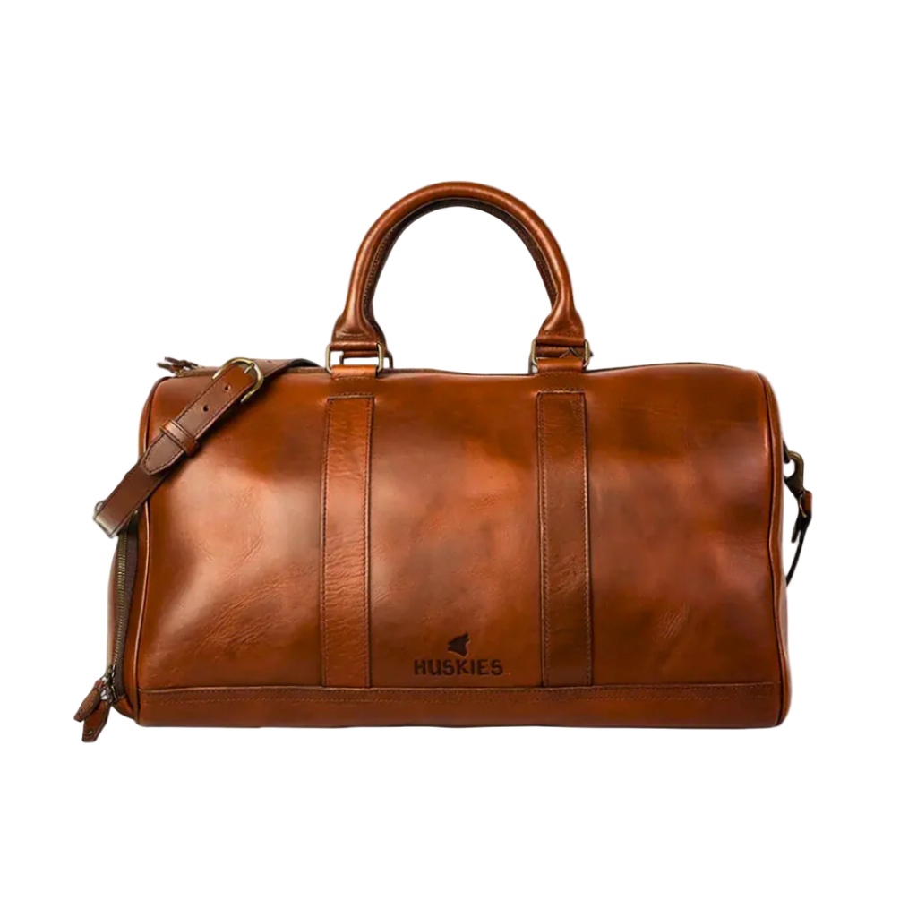 Back view of the Edinburgh Men's Leather Made to order duffle bag